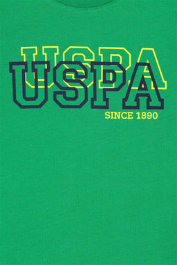 Зеленая базовая футболка для мальчика - U.s. polo assn фото 4