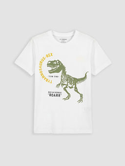 Dinozor Bask?l? Erkek ?ocuk Ti??rt
