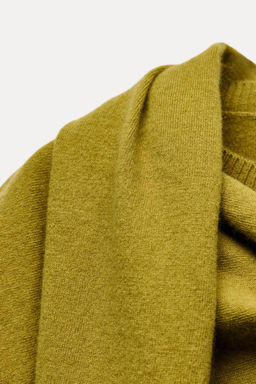 100% WOOL SCARF KNIT TOP - Zara фото 8