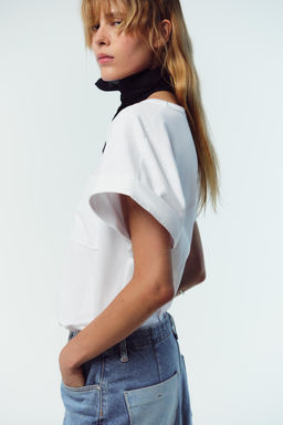 POPLIN POCKET T-SHIRT - Zara фото 3