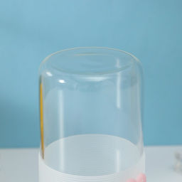 Стакан с крышкой и трубочкой «Фрутис», 410 мл, стекло, МИКС