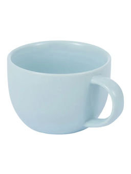 52223 GIPFEL Чайная пара ETHER: чашка 230 мл, блюдце 15 см. Материал: керамика. Цвет: светло-голубой.