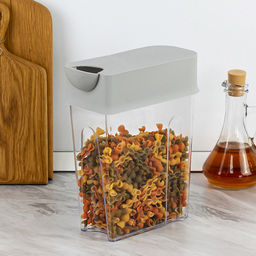 Банка для сыпучих продуктов пластмассовая Фолд 2,2л, 18,5х9х24см, смоки (Россия) - Домашняя мода фото 10