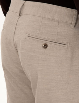 Bej Slim Fit Pamuk Kar___ml_ Arm_rl_ Kanvas Pantolon