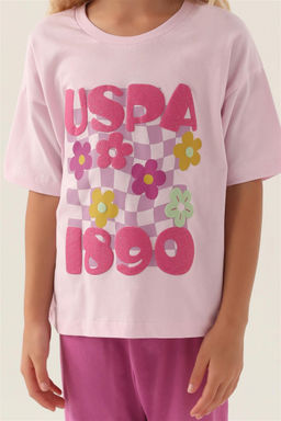 Фиолетовый пижамный комплект для девочки Неожиданная скидка в корзине - U.s. polo assn фото 4