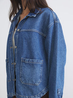 Oversize Kad?n Jean G?mlek