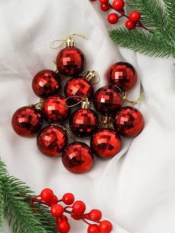 Ёлочные игрушки Зима в подарках, 60 шт., красный - Зимнее волшебство фото 8