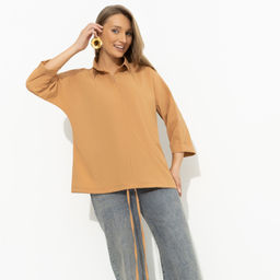 Блуза на кулиске Твой личный тренд (бежевая) - Charutti фото 2