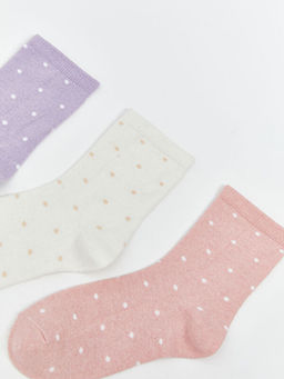 Desenli K?z ?ocuk Soket ?orap 3l?