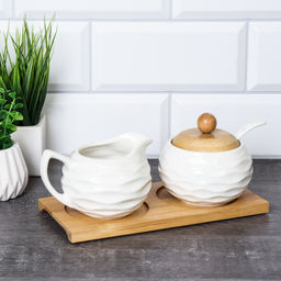 Набор для специй 2 предмета / S239 /уп 32/ на деревянной подставке - Галеонтрейд фото 3