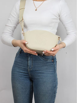 Сумка женская искусственная кожа DJ-СМ 7362-ALMOND MILK, 1отд, плечевой ремень, молочный SALE 263881 - Adelia фото 9