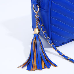 Сумка кросс-боди на молнии, цвет синий - Simaland фото 7