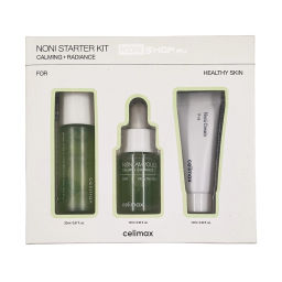 Мини набор с экстрактом нони для ухода за лицом (тонер 20 мл, сыворотка 10 мл, крем 10 мл) The Real Noni Starter Kit Celimax, Корея Акция