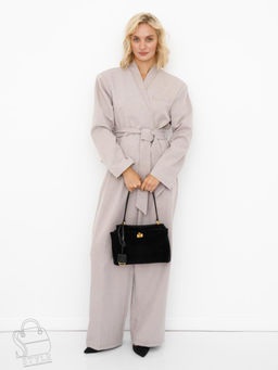 Сумка женская кожаная 1001MF black Polina&Eiterou