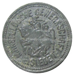 Монета 10 пфеннигов 1917 года Германия Нотгельд Айслебен