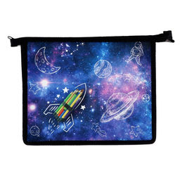 Папка для тетрадей А5, 190 х 230 х 50 мм, молния сверху, пластиковая, Calligrata Ракета