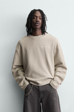 TEXTURED PRINT SWEATSHIRT - Zara фото 10