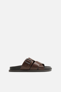 Criss-cross sandals with buckle - Zara фото 13