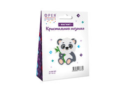 Кристальная (алмазная) мозаика ФРЕЯ ALVM-090 магнит Панда 9 х 10 см