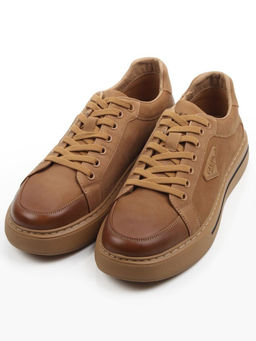 05-N52567-20 LT. BROWN Полуботинки демисезонные мужские (натуральная кожа (нубук)) - Фабричный китай фото 3