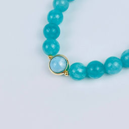 Браслет из Амазонита и Ларимара - Радуга самоцветов фото 3