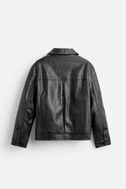 LEATHER EFFECT JACKET - Zara фото 8