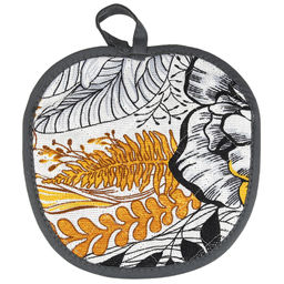 Прихватка с запахом 19х19см Жозефина, вид 2, форма Яблоко, рогожка 171г/м2, хлопок 100%, наполнитель - ватин 280г/м2, на пластмассовом подвесе, Домашняя мода (Россия)  фото 3