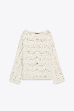 DROP STITCH KNIT SWEATER - Zara фото 5