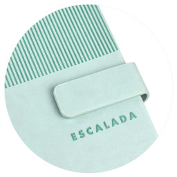 Ежедневник недатированный ESCALADA, А6+, 120 л., арт. 64022/ 20 ГОУТСКИН МЯТНЫЙ  фото 9