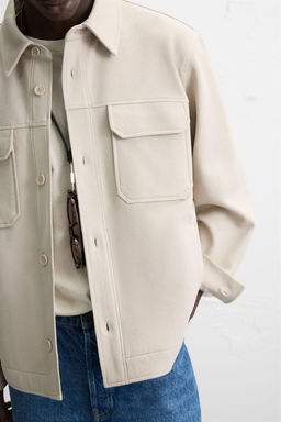 COMFORT TEXTURED OVERSHIRT - Zara фото 7
