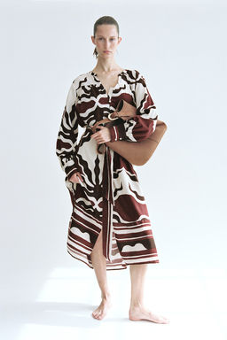 Vestido caftan con cinturon de anudar - H&m фото 3