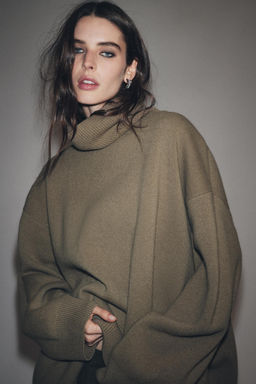95% WOOL OVERSIZE JUMPER - Zara фото 2