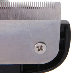 Цена за 2 шт. Расческа - фурминатор с кнопкой самоочистки для животных "ПРЕМИУМ - МОЙ БРО", прорезиненная ручка, цвет серый/черный, 7,8*16см