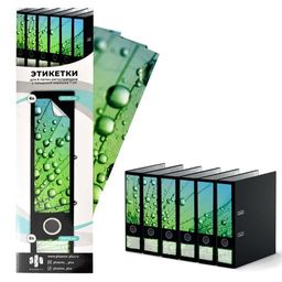 Этикетки самоклеящиеся для папок-регистраторов с корешком 7 см арт. 58514 / 80 РОСА (кол-во шт. в на