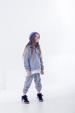 073 Детский костюм, серый меланж (3хнитка петля) - Knitka wear фото 7