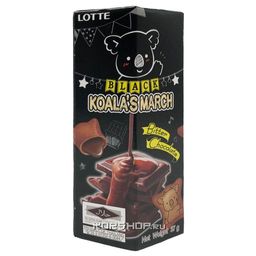 Печенье с начинкой со вкусом темного горького шоколада Koalas March Thai Lotte, Таиланд, 37 г Акция