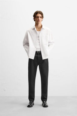 STRIPED POPLIN SHIRT