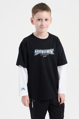 Лонгслив Черный