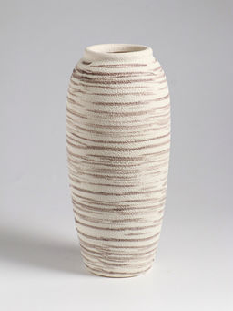 Ваза «Беажио» элит, 25.5×10 см, керамика, бежево-коричневая