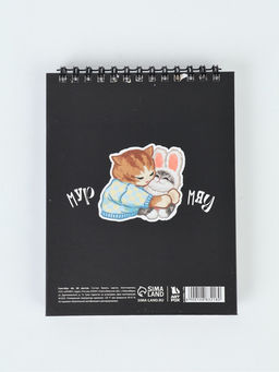 Скетчбук в твердой обложке А6, 80 л. 100 г/м "Котики"