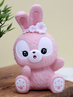 Копилка Surprised bunny, pink (20 см), пластик