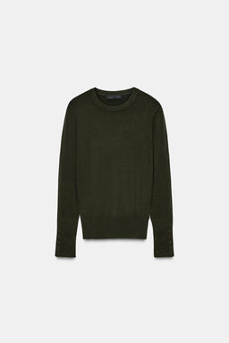 BASIC PLAIN KNIT JUMPER - Zara фото 12