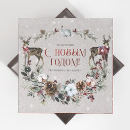 Коробка подарочная «С Новым годом», 28×28×15 см