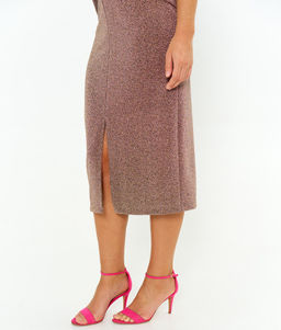 Юбка нарядная трикотаж люрекс