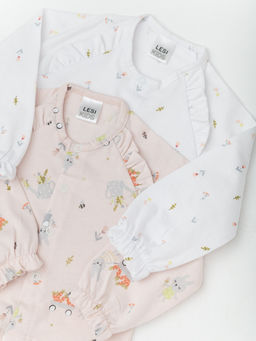 Кофта ясельная для девочки, бел/роз - Lesi kids фото 9