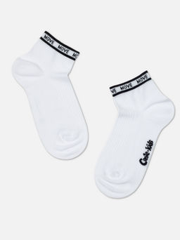 Цена за 2 пары CONTE-KIDS ACTIVE (короткие) Носки детские белый-черный