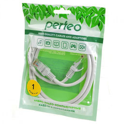 Цена за 2 шт. Патч-корд литой UTP Кат.5e, 1м., серый (P6002)