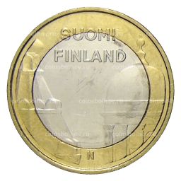 5 евро 2012 года Финляндия  Исторические регионы Финляндии. Строения  Уусимаа