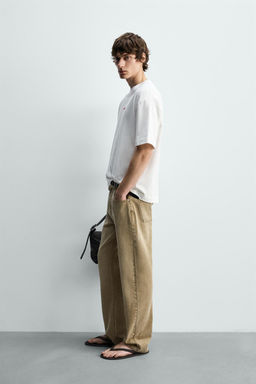 CAMISETA TEXTOS BORDADO ESTAMPADO / Blanco - Zara фото 4