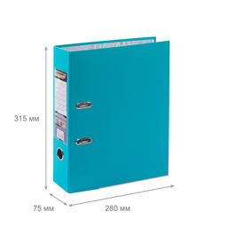 Expert Complete Регистратор PVC, мет.уг. 75 мм 50 шт. Premier A4 арочный механ. (разб.) лён изумрудный EC10122105